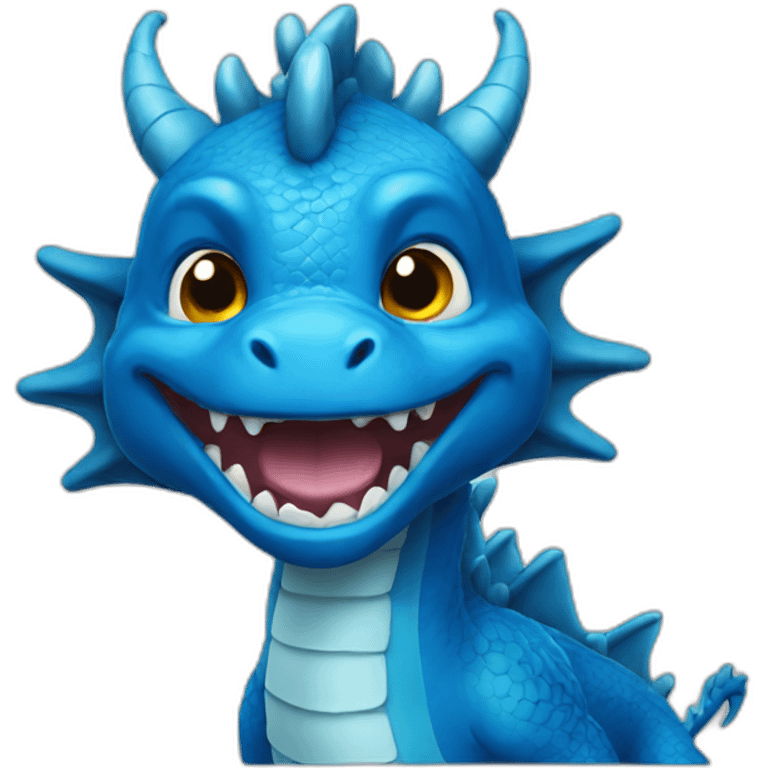 Blue dragon emoji