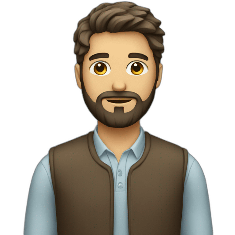 programmer with beard emoji