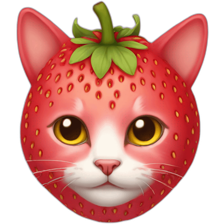 strawberry cat emoji