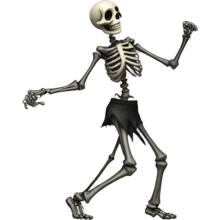 Dancing skeleton emoji