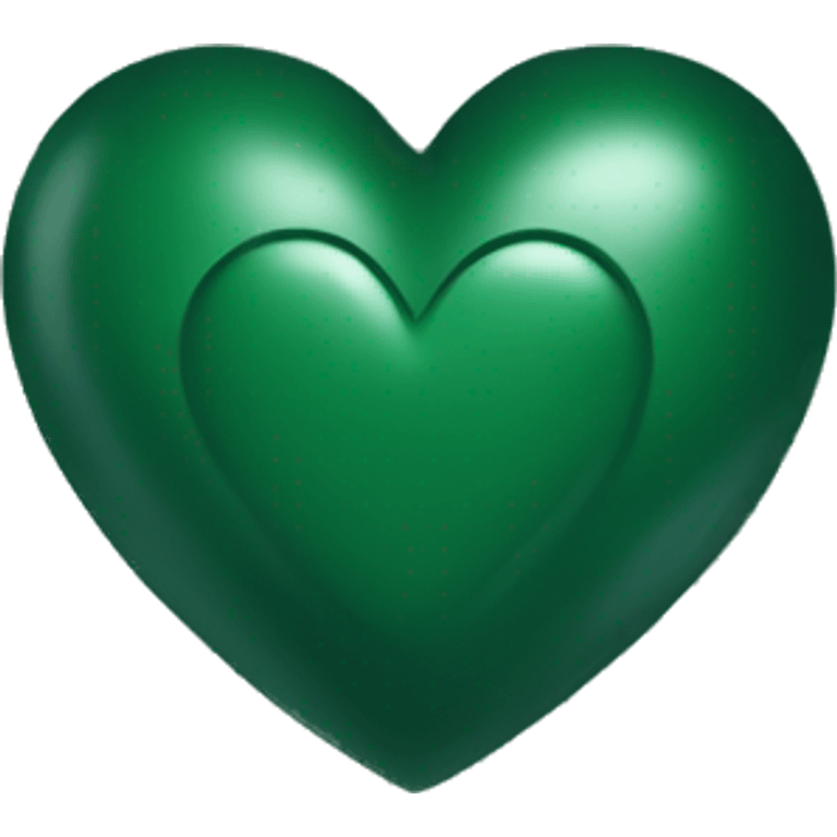 Hunter green heart emoji