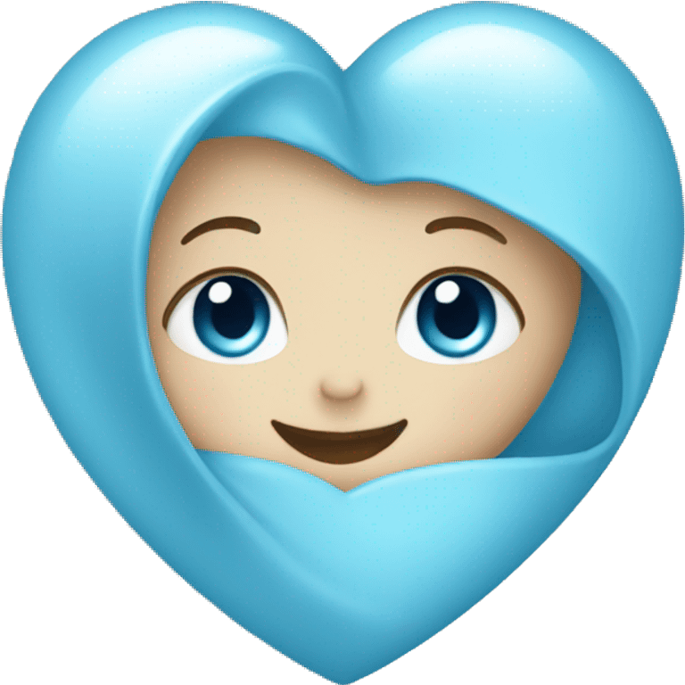 baby blue heart  emoji