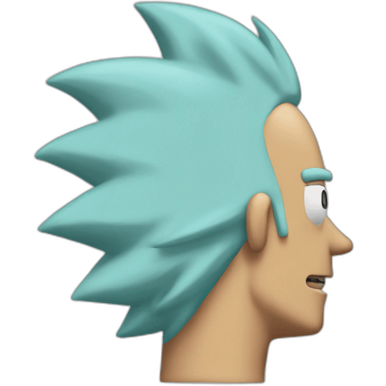 Rick Sanchez back of head emoji