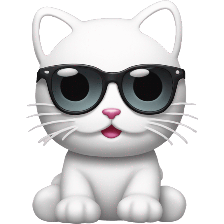 Hello kitty con unos lentes  emoji