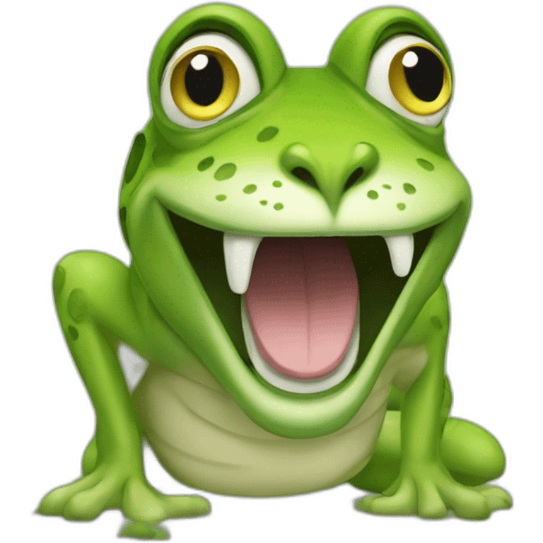 Grenouille sur lion emoji