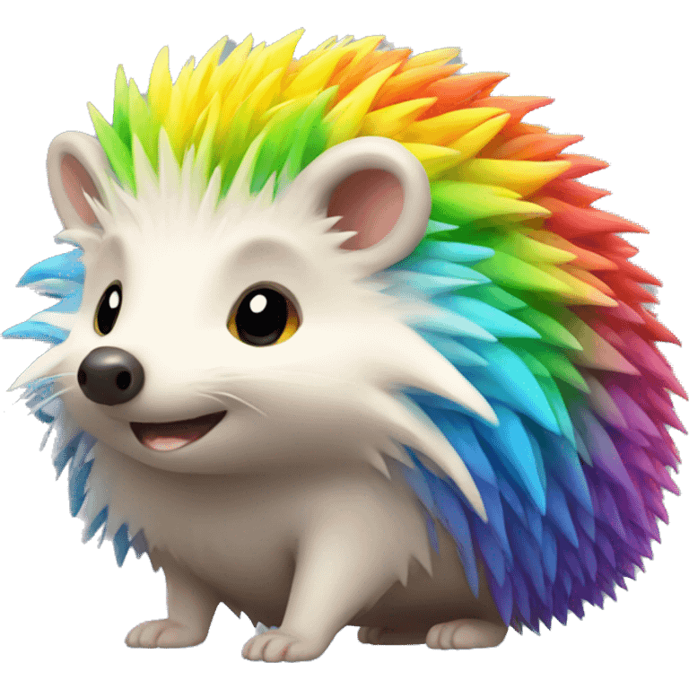 Rainbow Hedgehog Full Body emoji