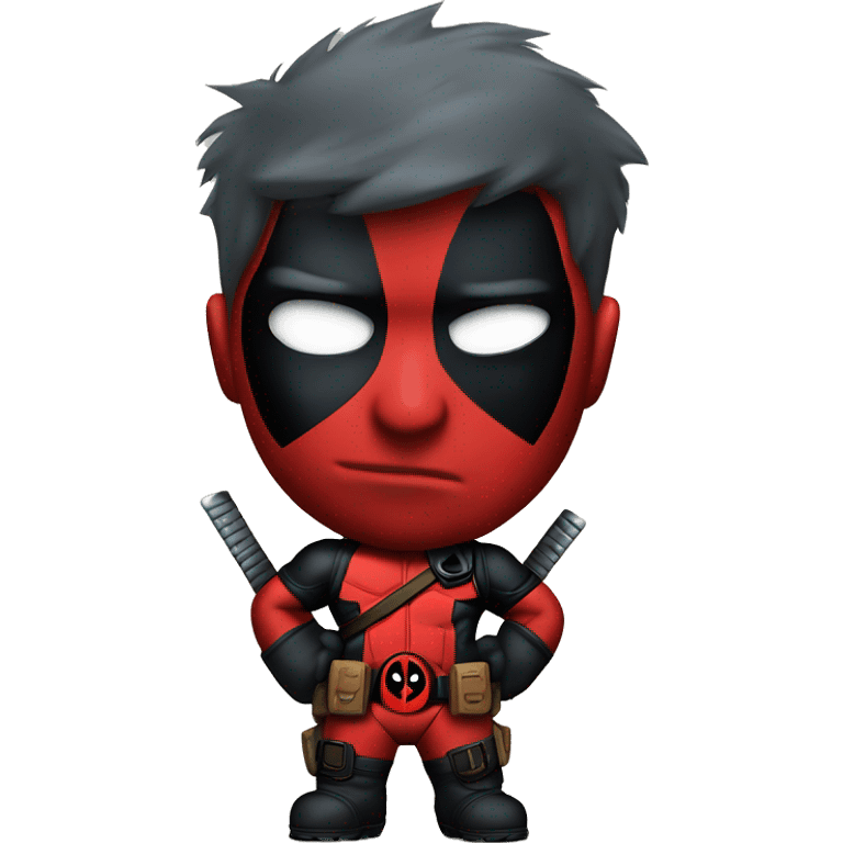 Cuore Deadpool and Wolverines  emoji