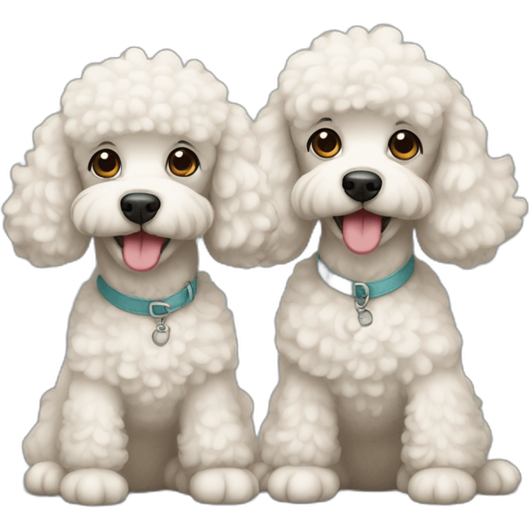 two french poodles emoji