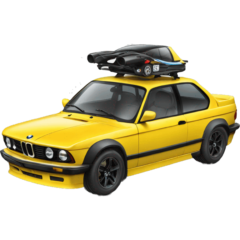 Stunt driver car BMW emoji