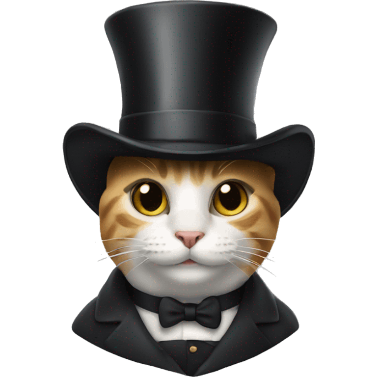 cat with a top hat  emoji