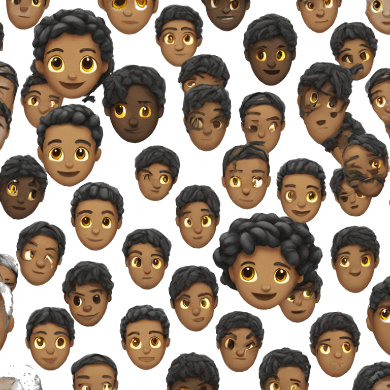 black boy with braids emoji