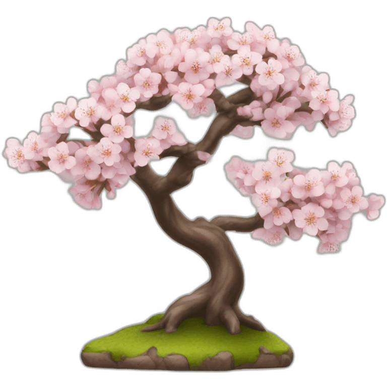 miniature bonsaï tree cherry blossoms emoji