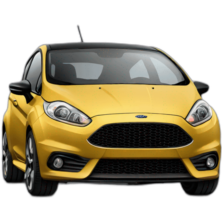 black ford fiesta st emoji