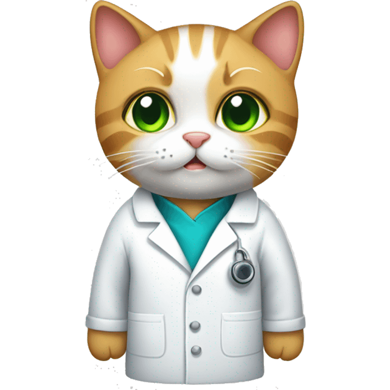 cat in lab coat emoji