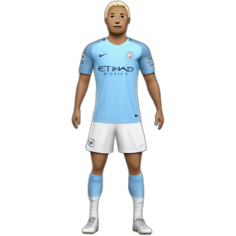 Haaland avec le maillot de Manchester City emoji