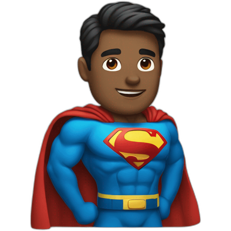 Super man qui pète emoji