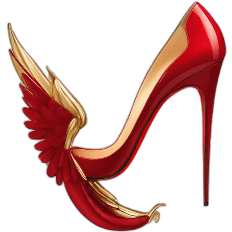 talon christian louboutin emoji