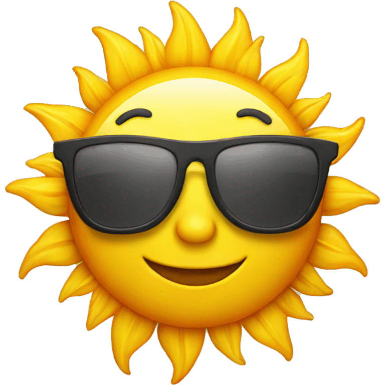 sun with glasses emoji