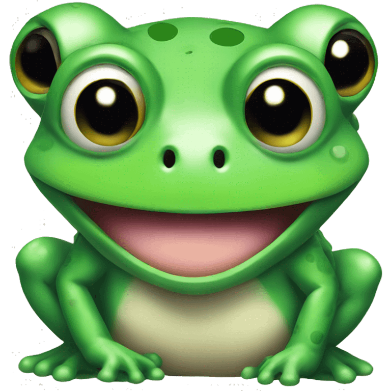 a cute gamer frog emoji