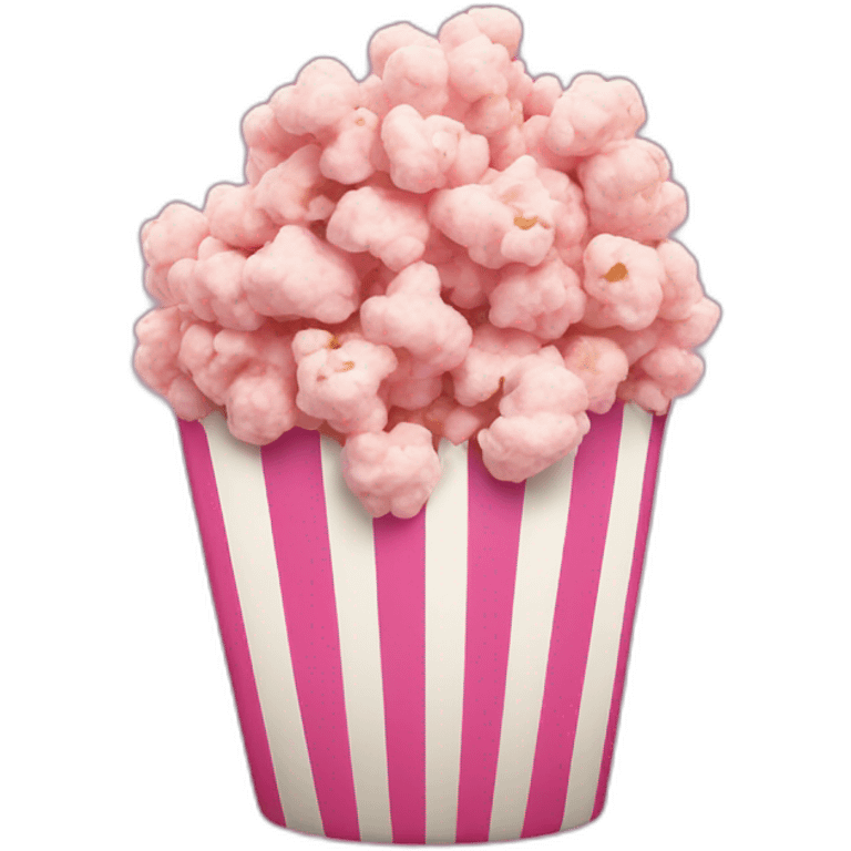 Pink popcorn  emoji