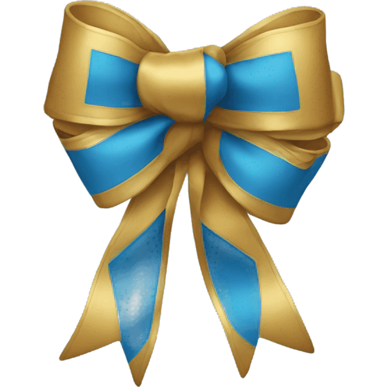 Blue bow emoji