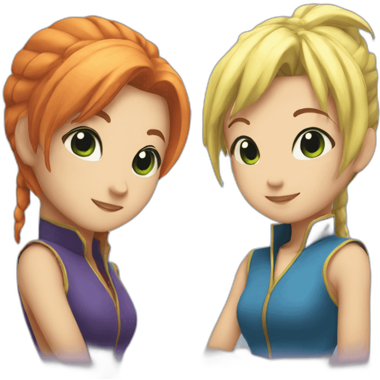 Leffy et nami emoji