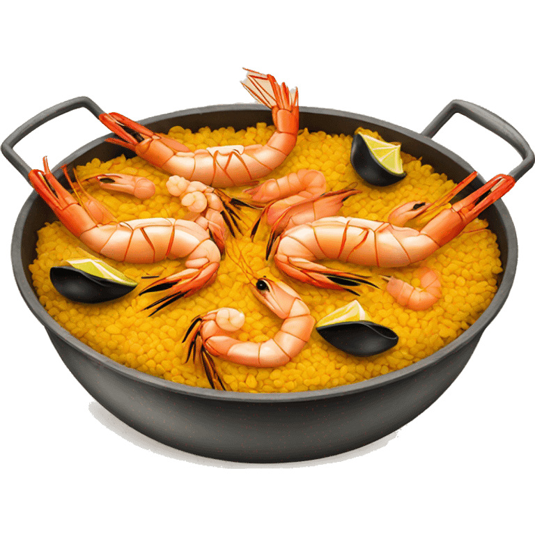 paella with shrimps  emoji