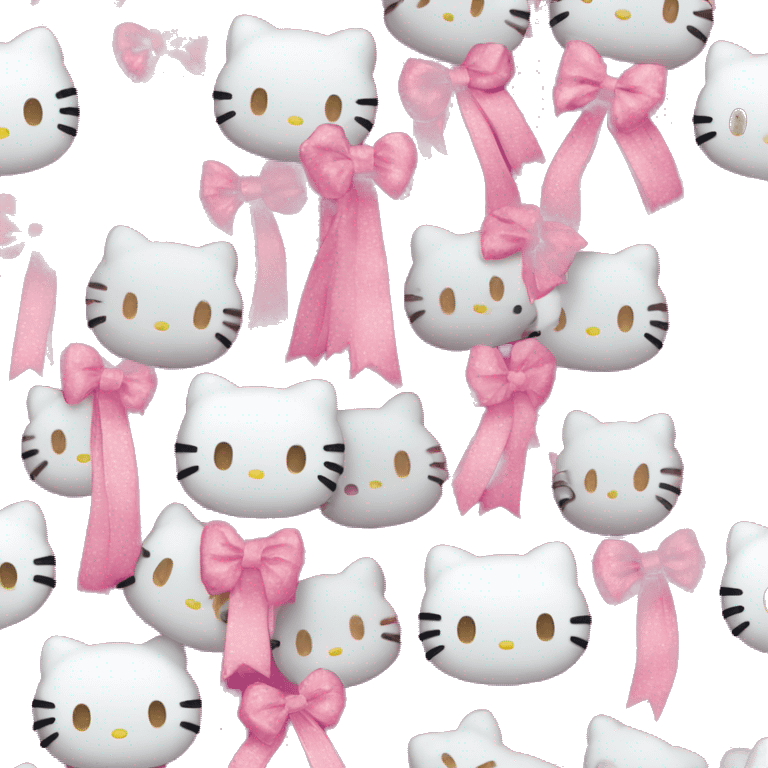 Hello kitty ribbon emoji