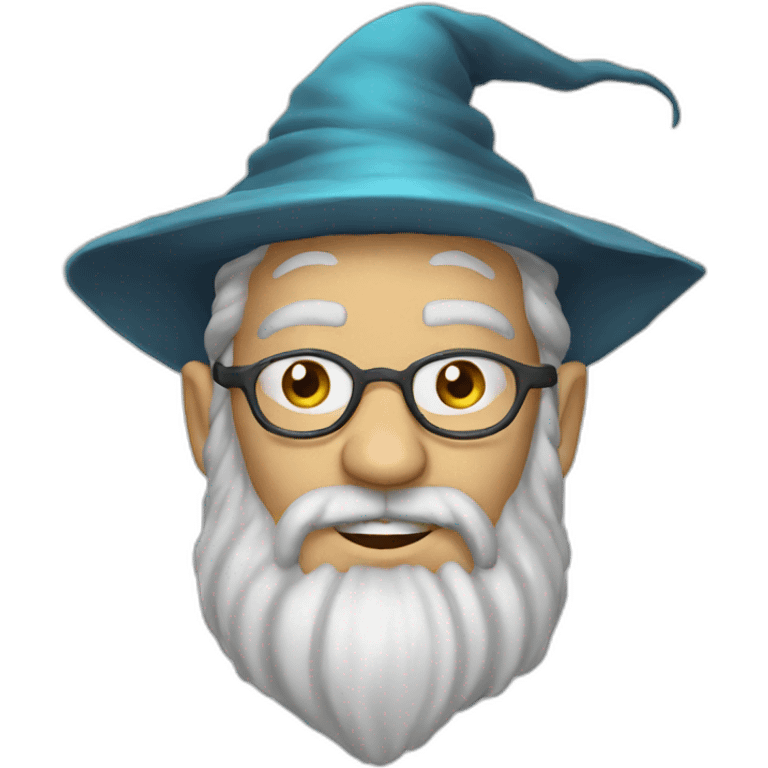 happy wizard headshot emoji