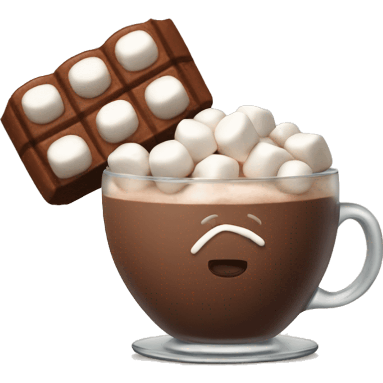 cocoa with marshmallows emoji