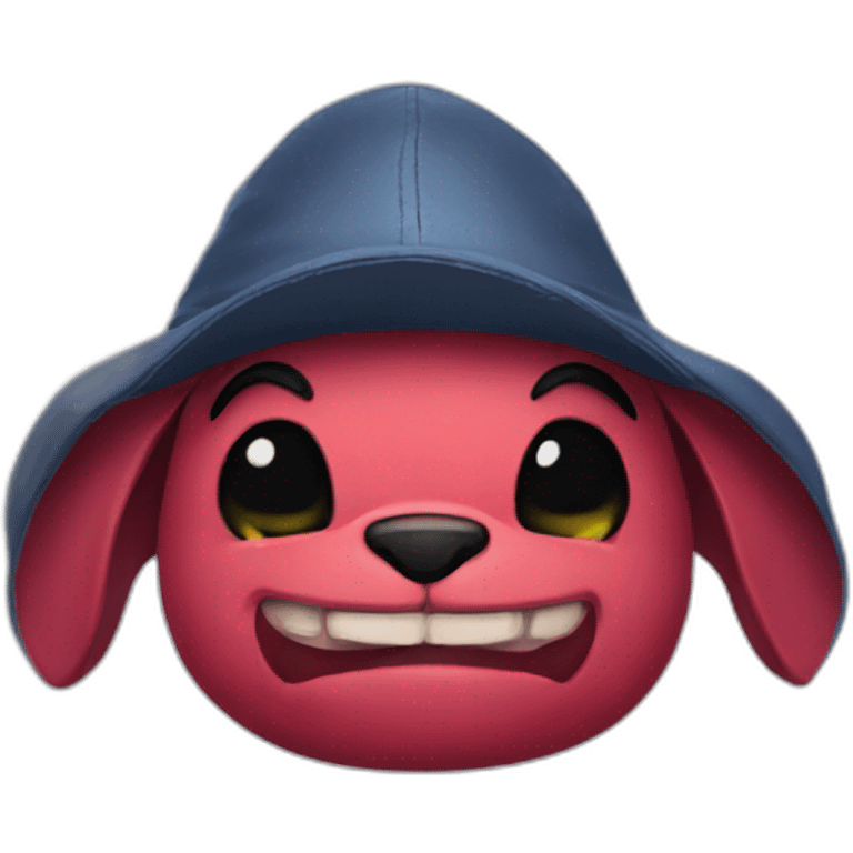 Stitch disney with a witcher hat emoji