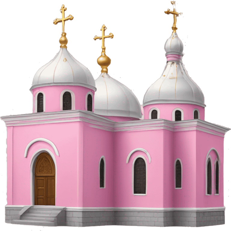 Pink orthodox church  emoji