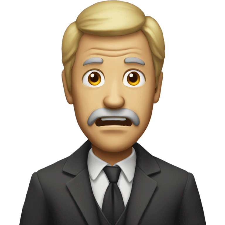 Scary scary man emoji