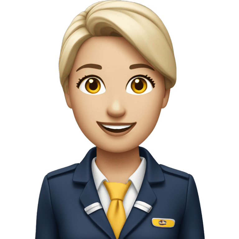 Lufthansa flight attendant emoji