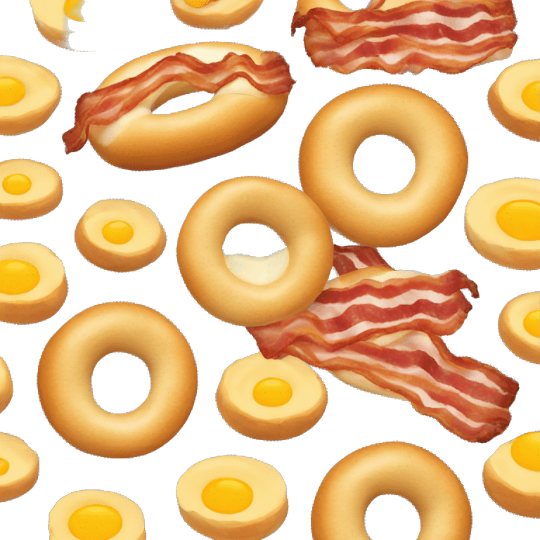 bagel with bacon egg and cheese emoji