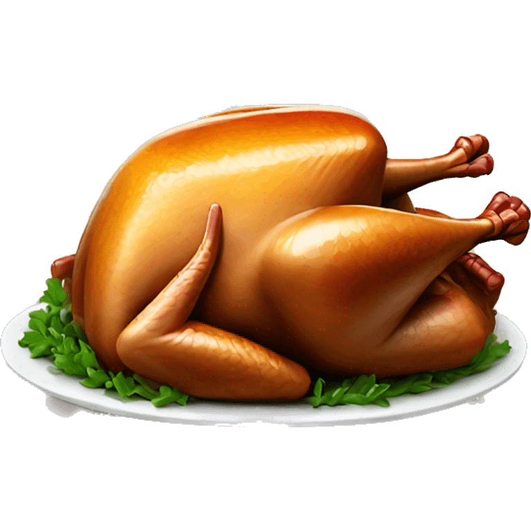 Cooked turkey emoji