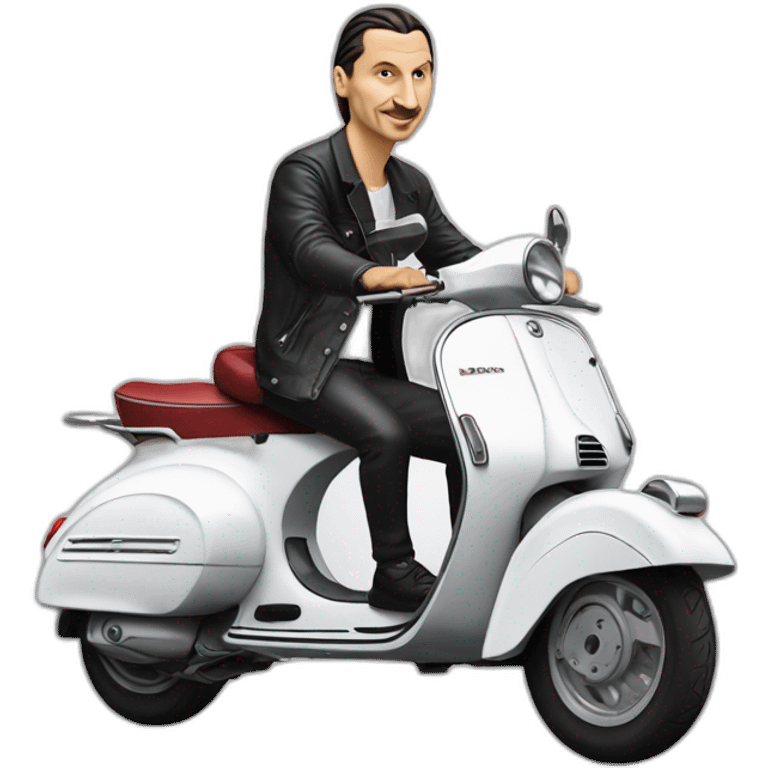 Ibrahimovic sur une vespa emoji