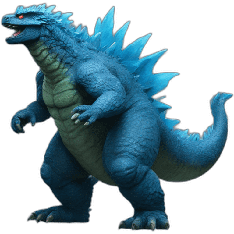 Godzilla bleu emoji