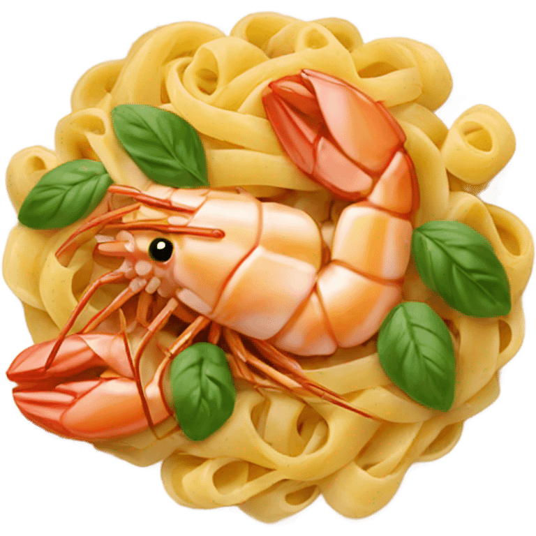 shrimp pasta emoji