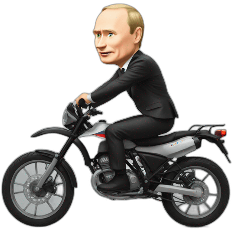 Putin on bike emoji