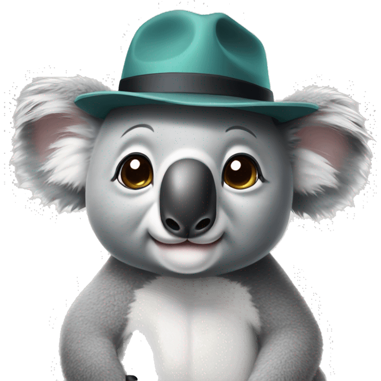 Koala wearing a hat emoji