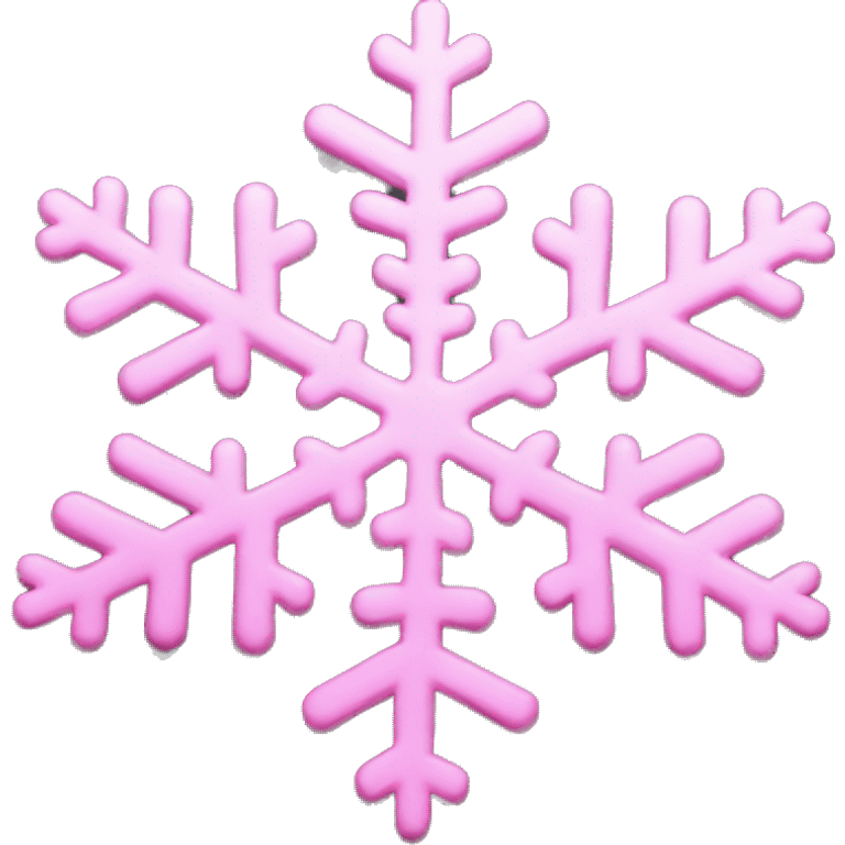 Pink snowflake emoji