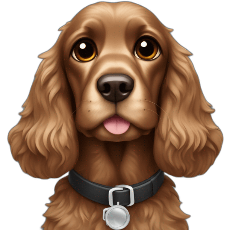 dark cocker spaniel pilot emoji