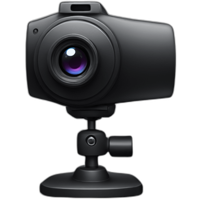 web camera black emoji