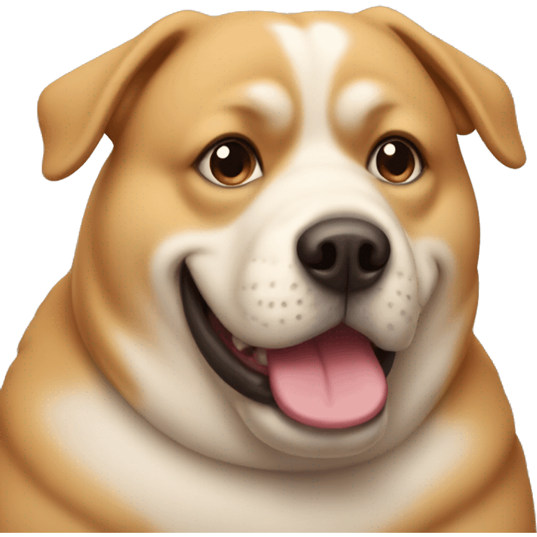 fat dog emoji