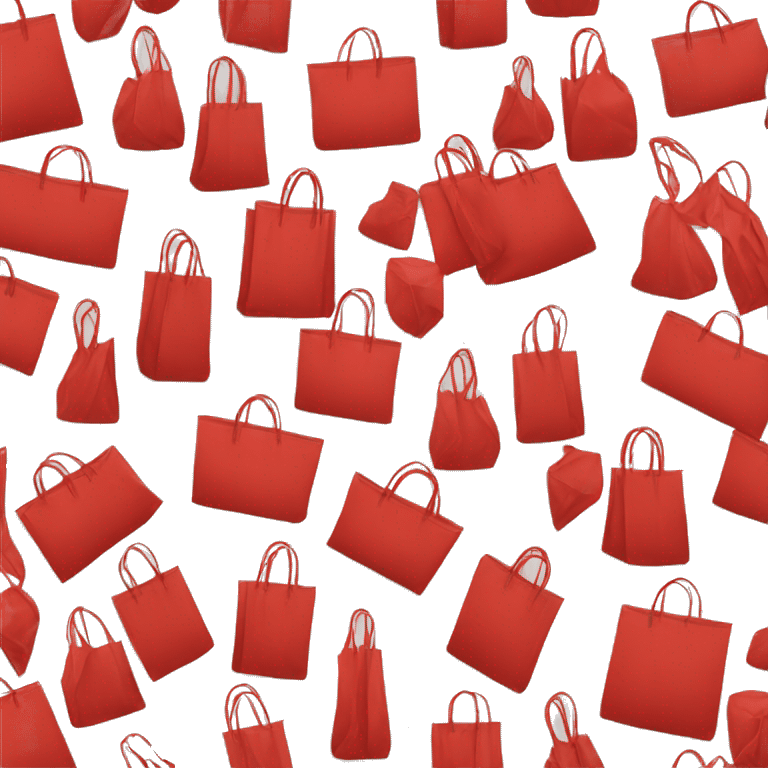 Red shopping bags emoji