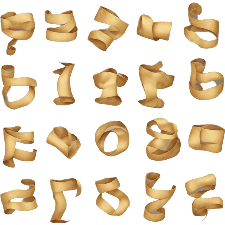 New Year scrolls emoji