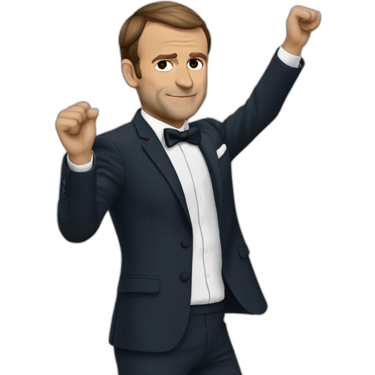 Macron who dab emoji