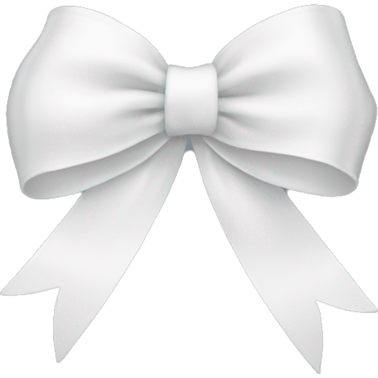 white ribbon bow emoji