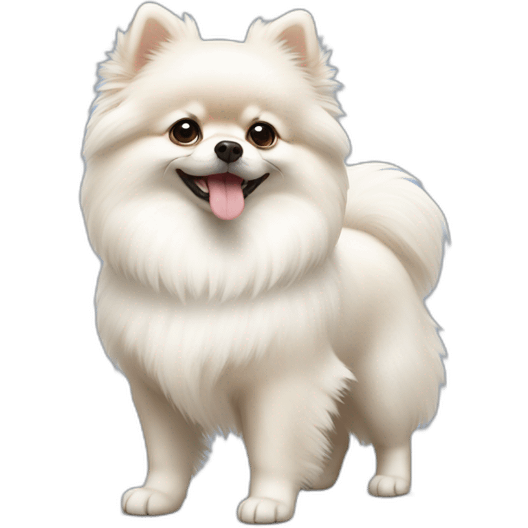 White pomeranian emoji